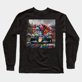 F1 Abstract Art Long Sleeve T-Shirt